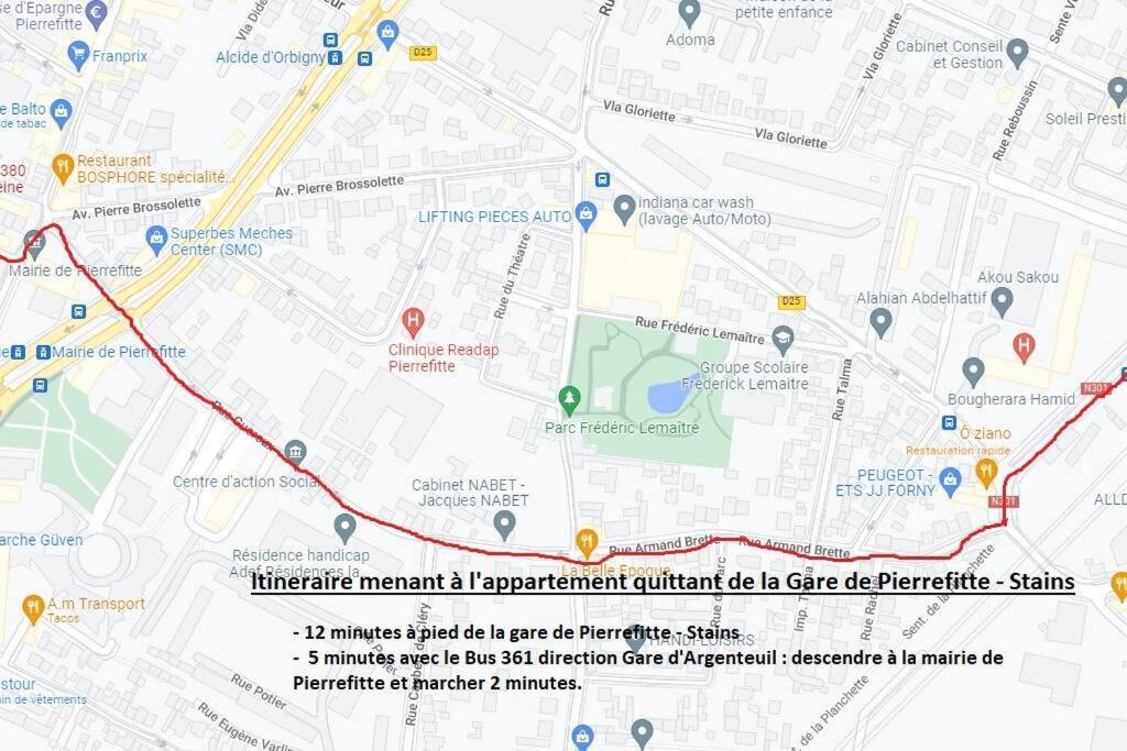 Studio rénové d'exception Aux Portes de Paris ! Pierrefitte-sur-Seine Exterior foto