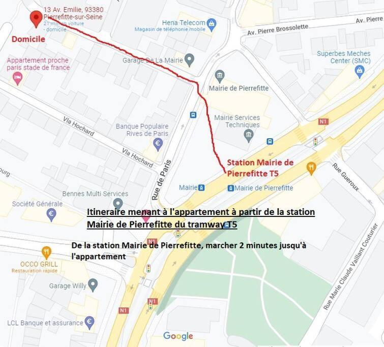 Studio rénové d'exception Aux Portes de Paris ! Pierrefitte-sur-Seine Exterior foto